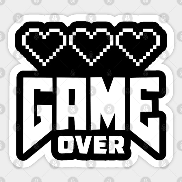 Game Over Sticker by ForAnyoneWhoCares